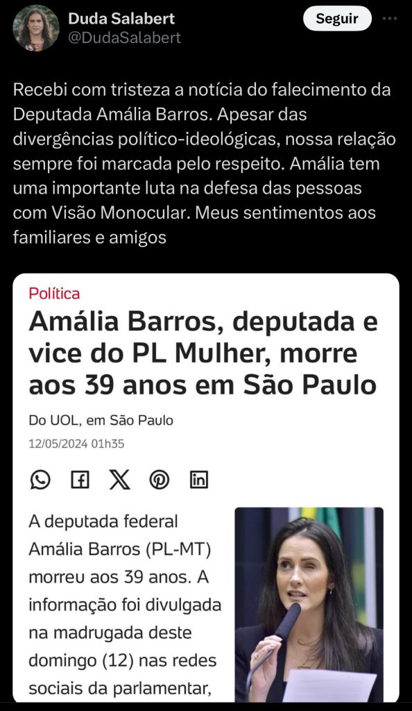 Deputada Federal Amália Barros (PL-MT) Morre, Aos 39 Anos - Todo Dia