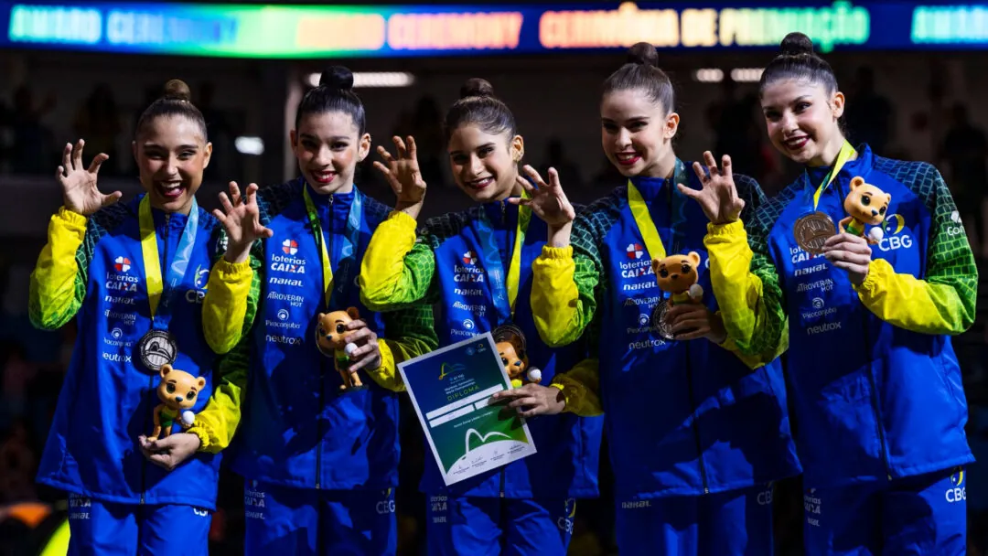 Medalhista no Mundial de ginástica rítmica